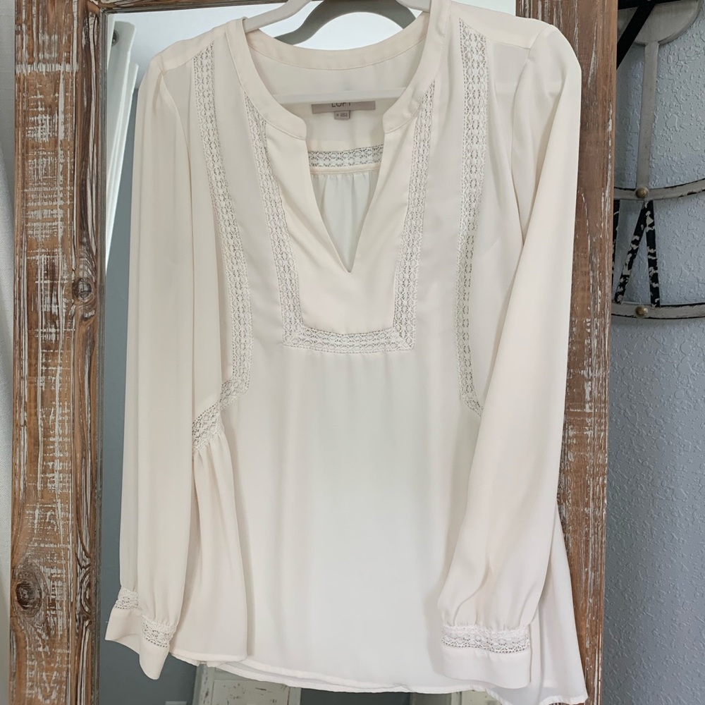 Loft Lace Detail Blouse